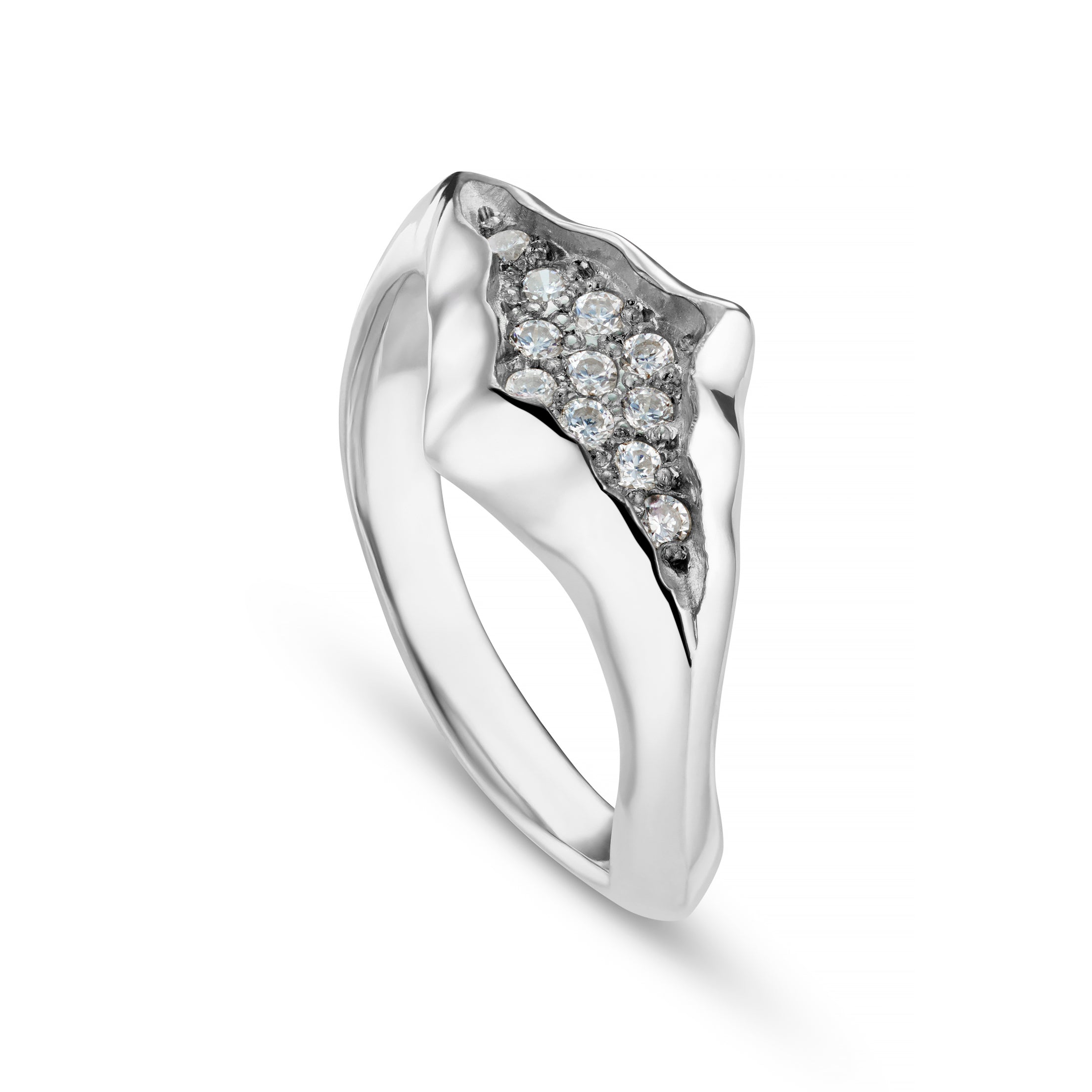 Triffid Silver Marquise Cubic Zirconia Ring