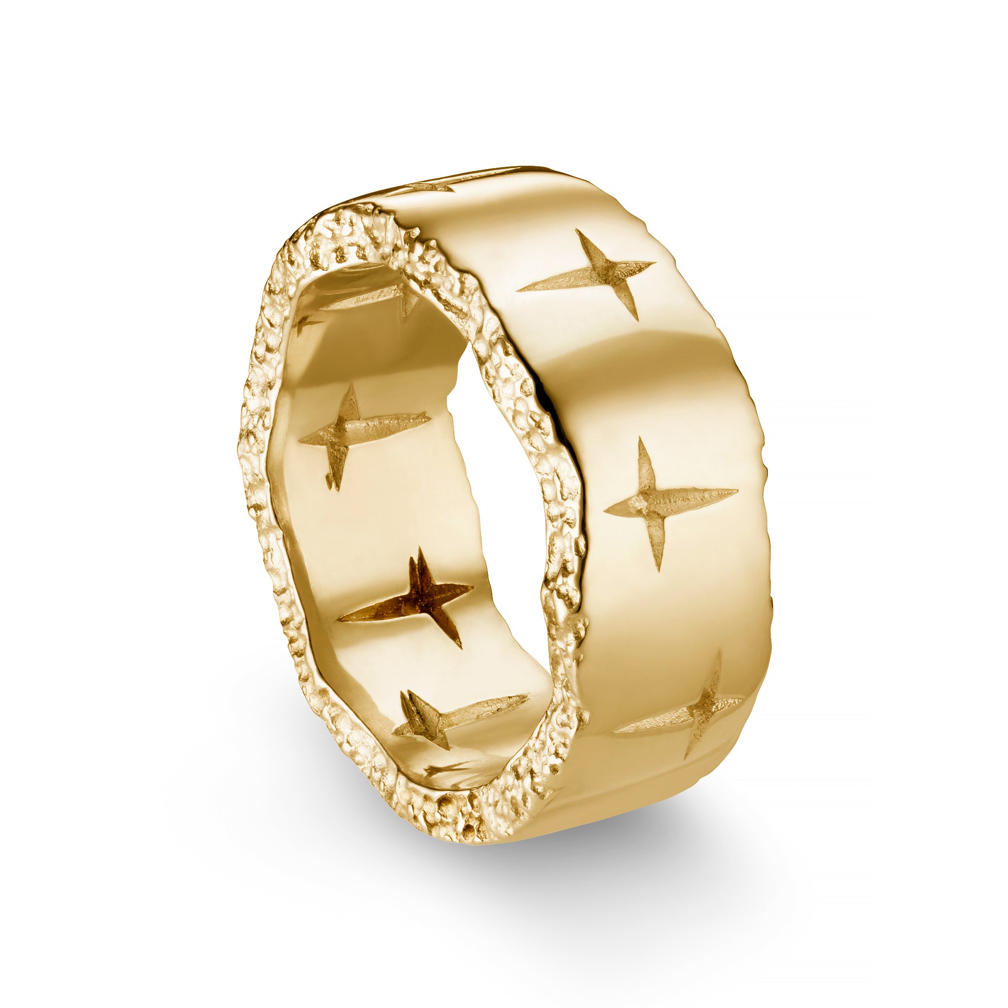 Trinity 9ct Gold 8mm Ring