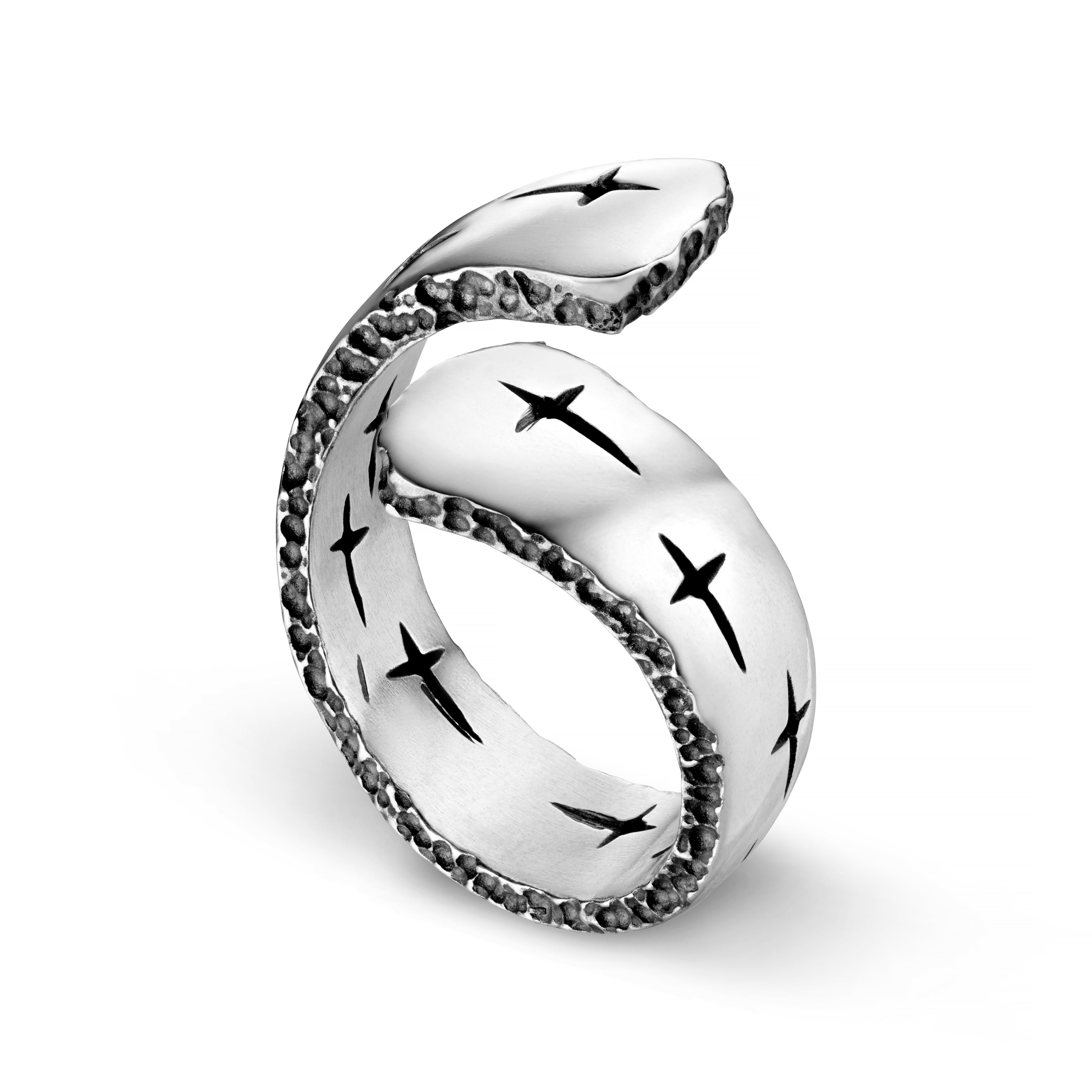 Trinity Silver Crossover Ring