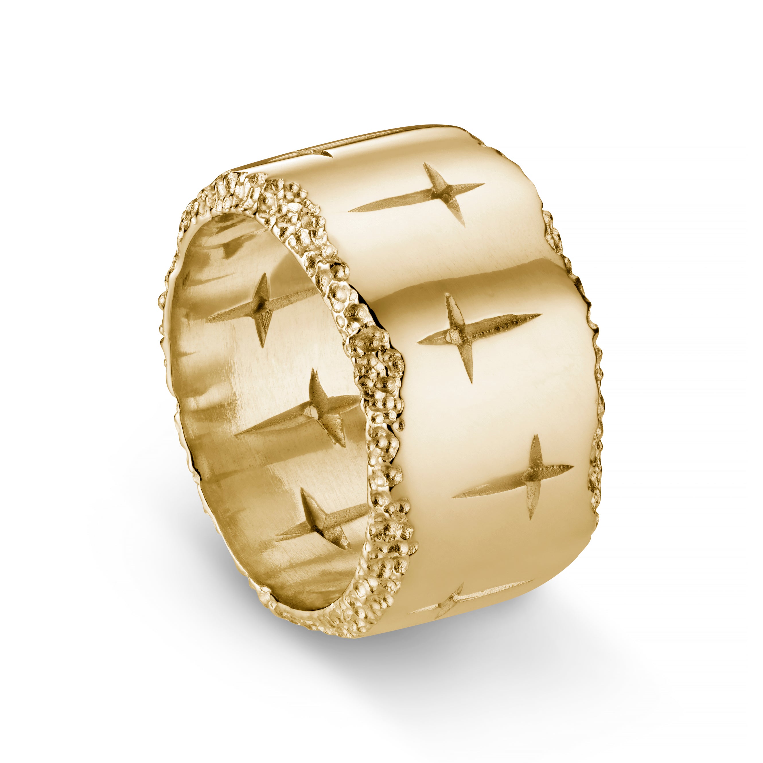 Trinity 9ct Gold 14mm Ring