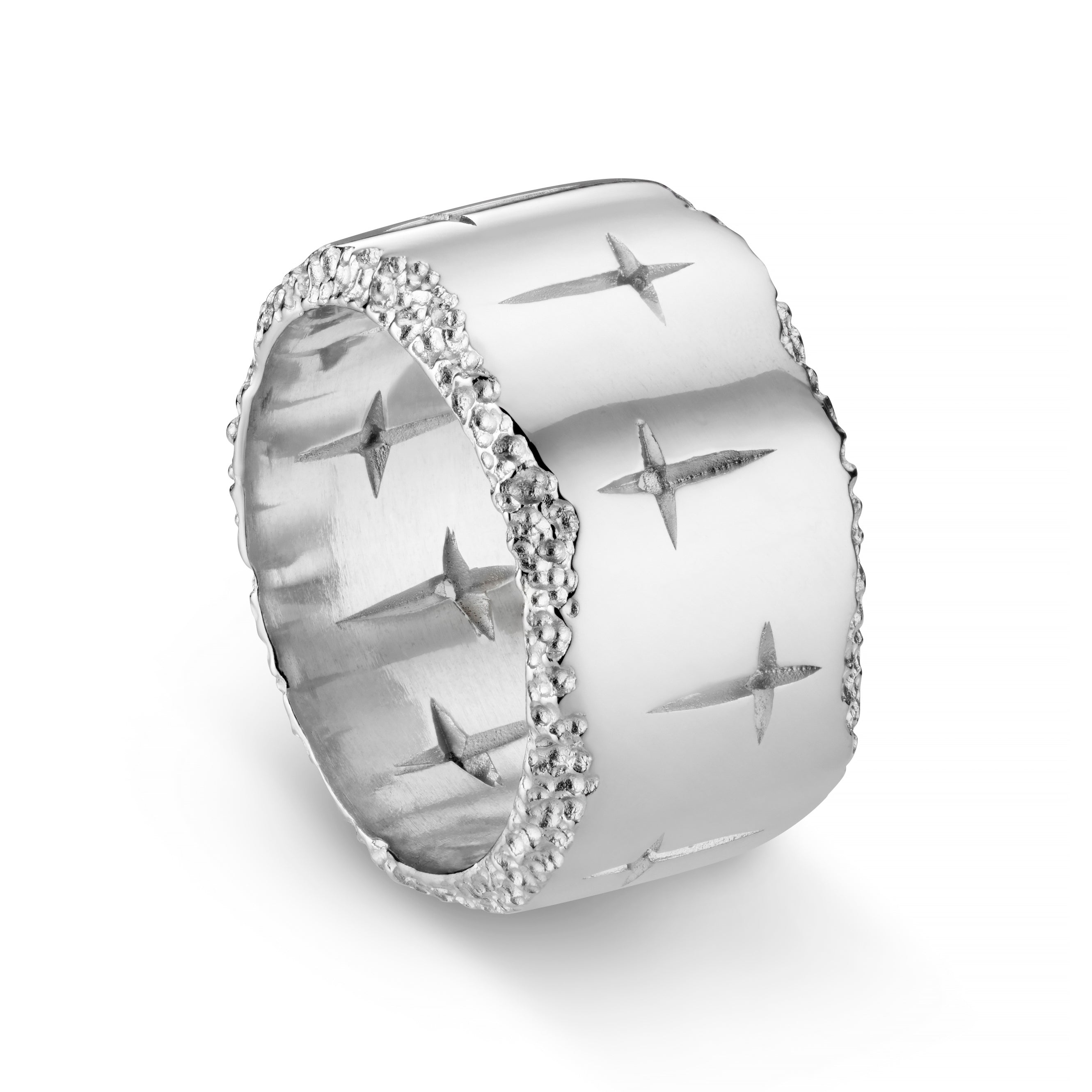 Trinity Silver 14mm Ring