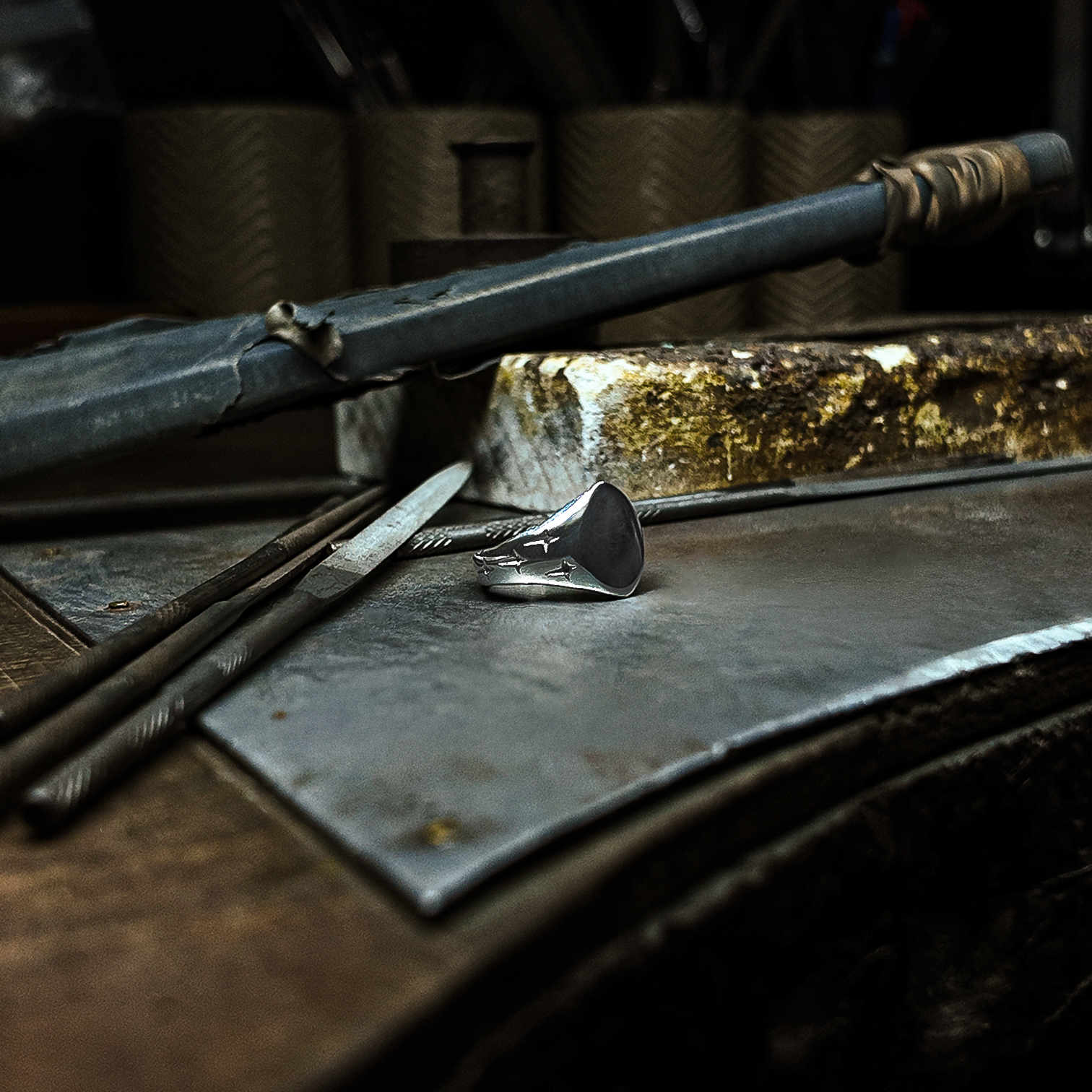 Trinity Small Silver Signet Ring