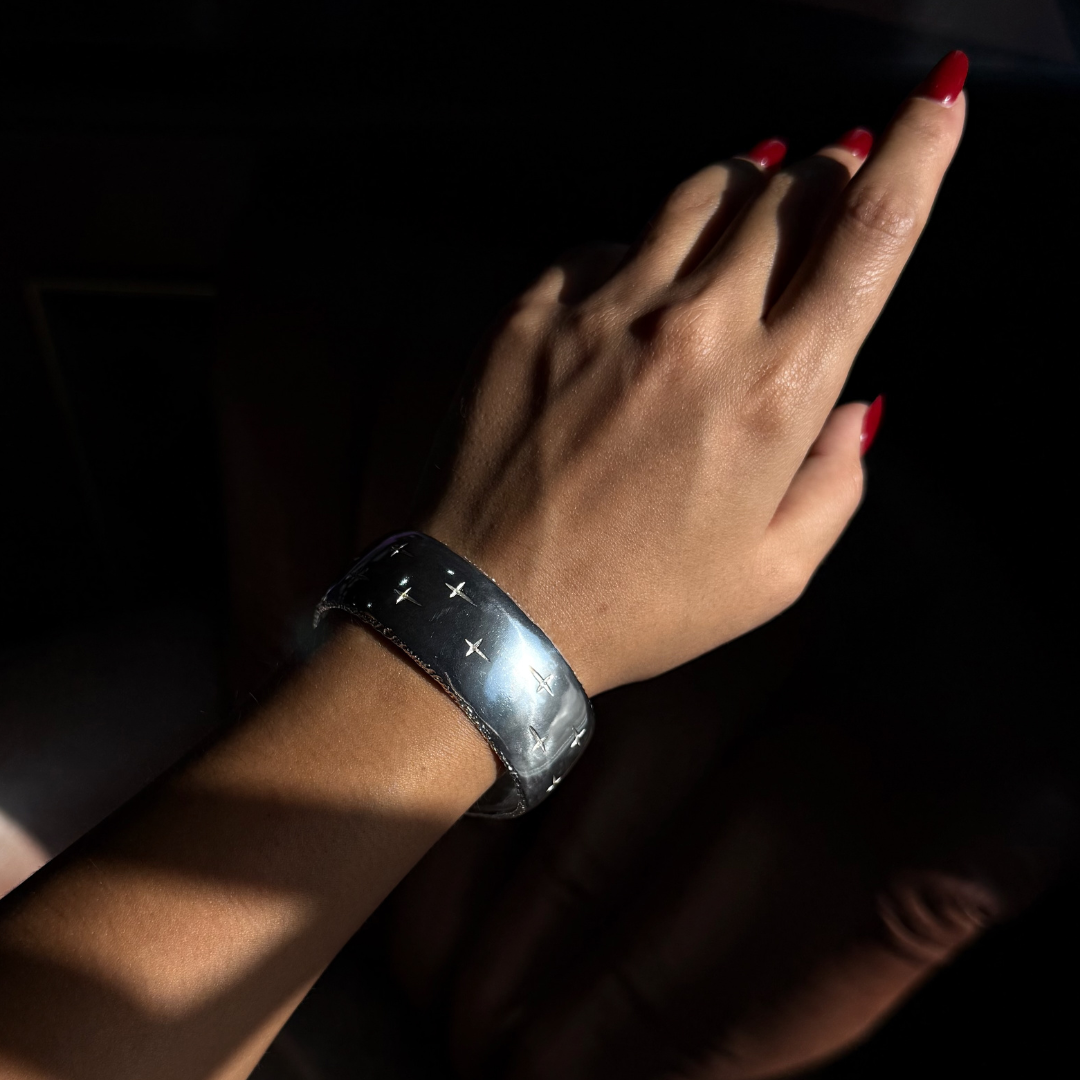 Trinity Silver Wide Cuff