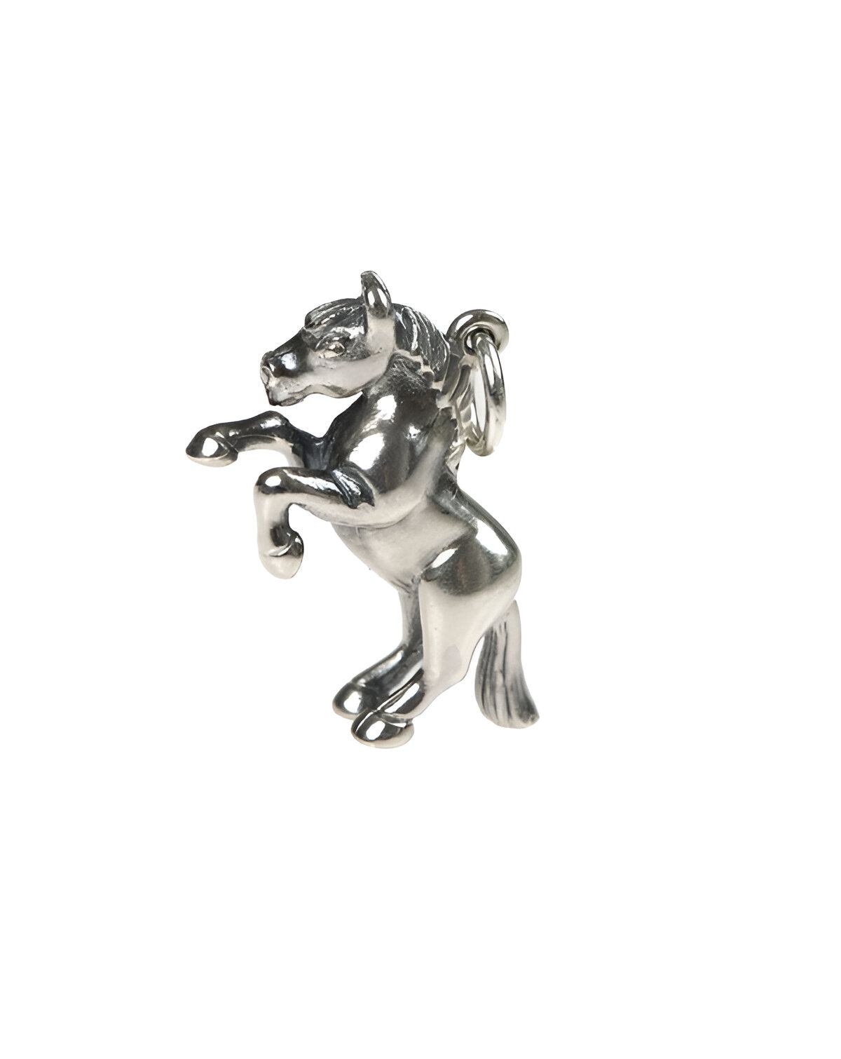Wild horse silver charm