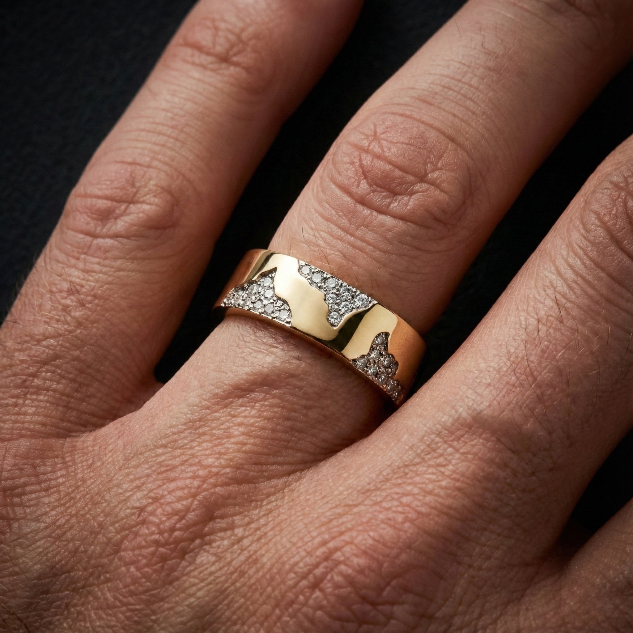 Blitz 18ct Gold 6mm Diamond Ring