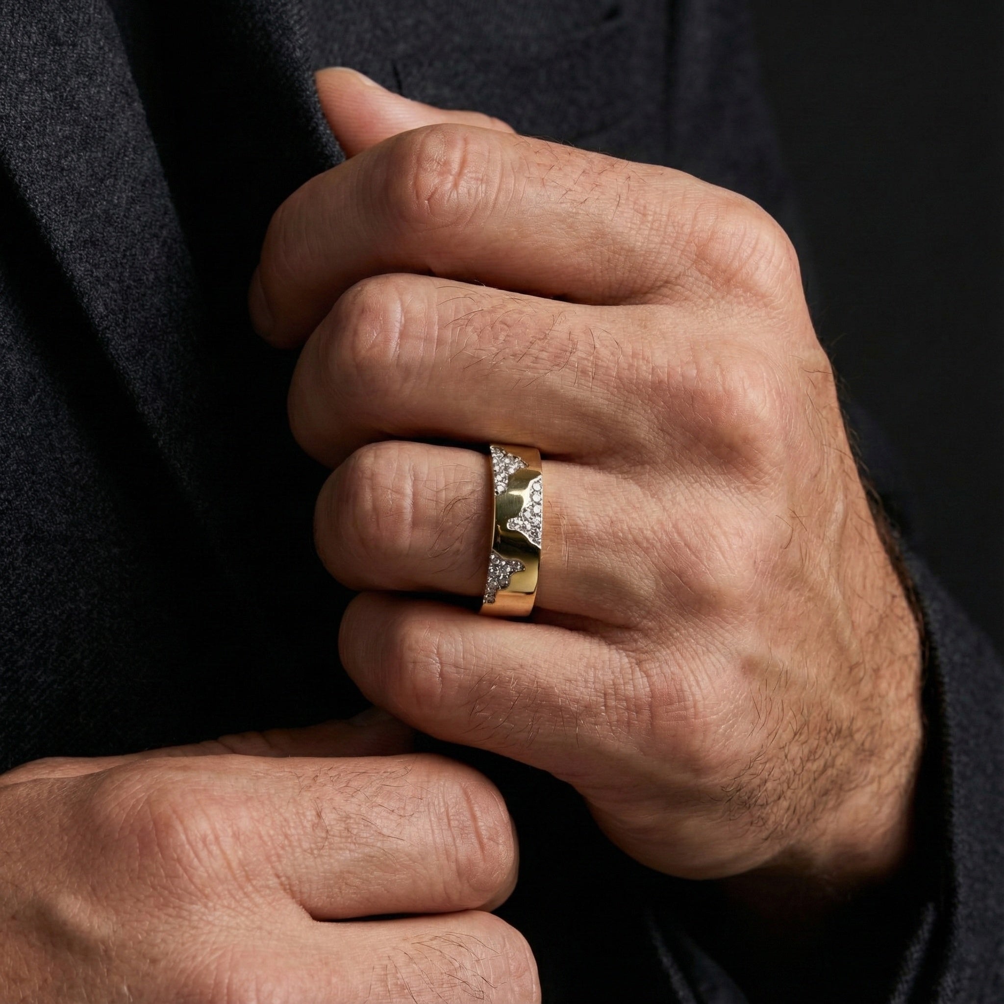 Blitz 18ct Gold 6mm Diamond Ring