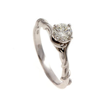 Entwine 18ct White Gold Ring with .25pt Diamond