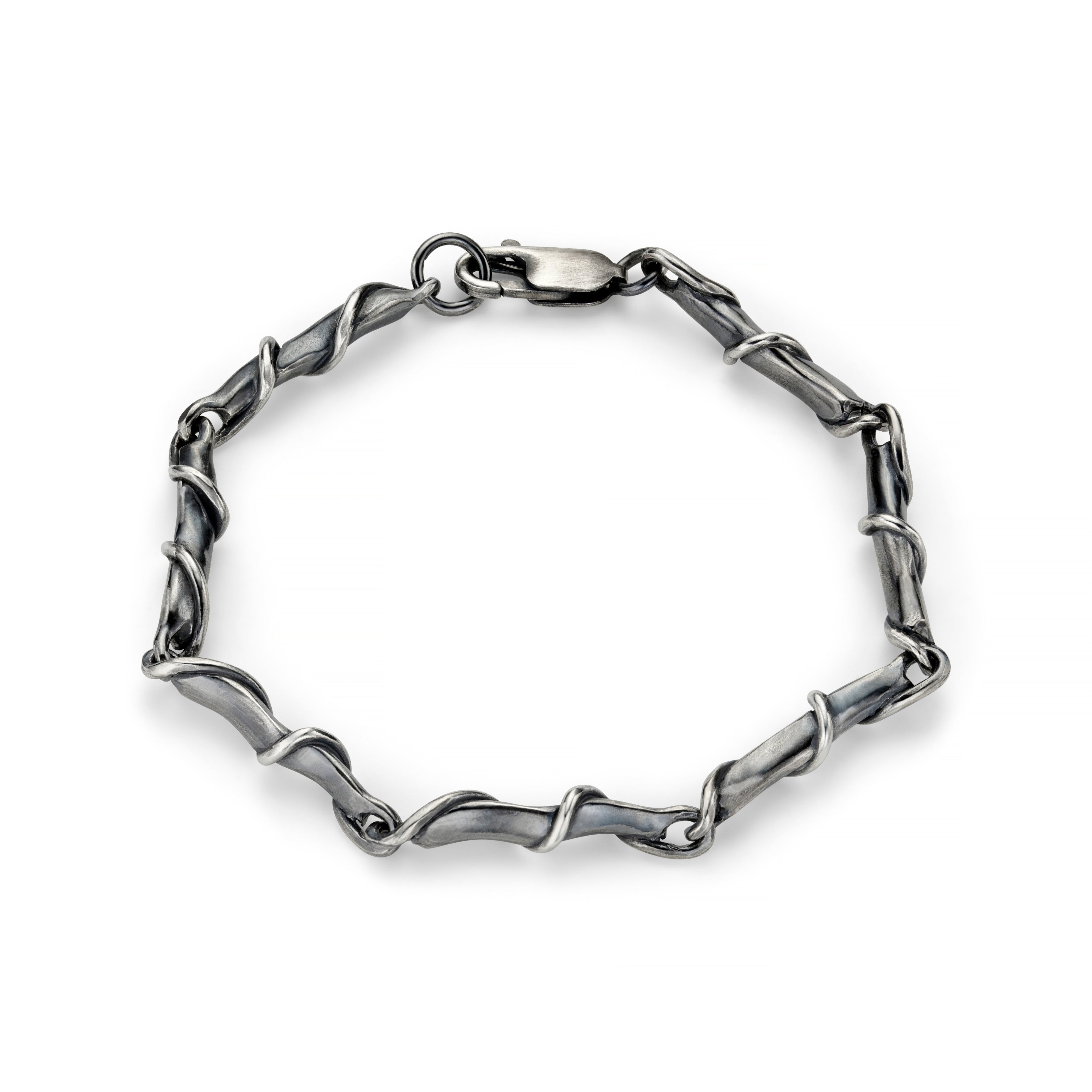 Entwine Silver Large Link Bracelet