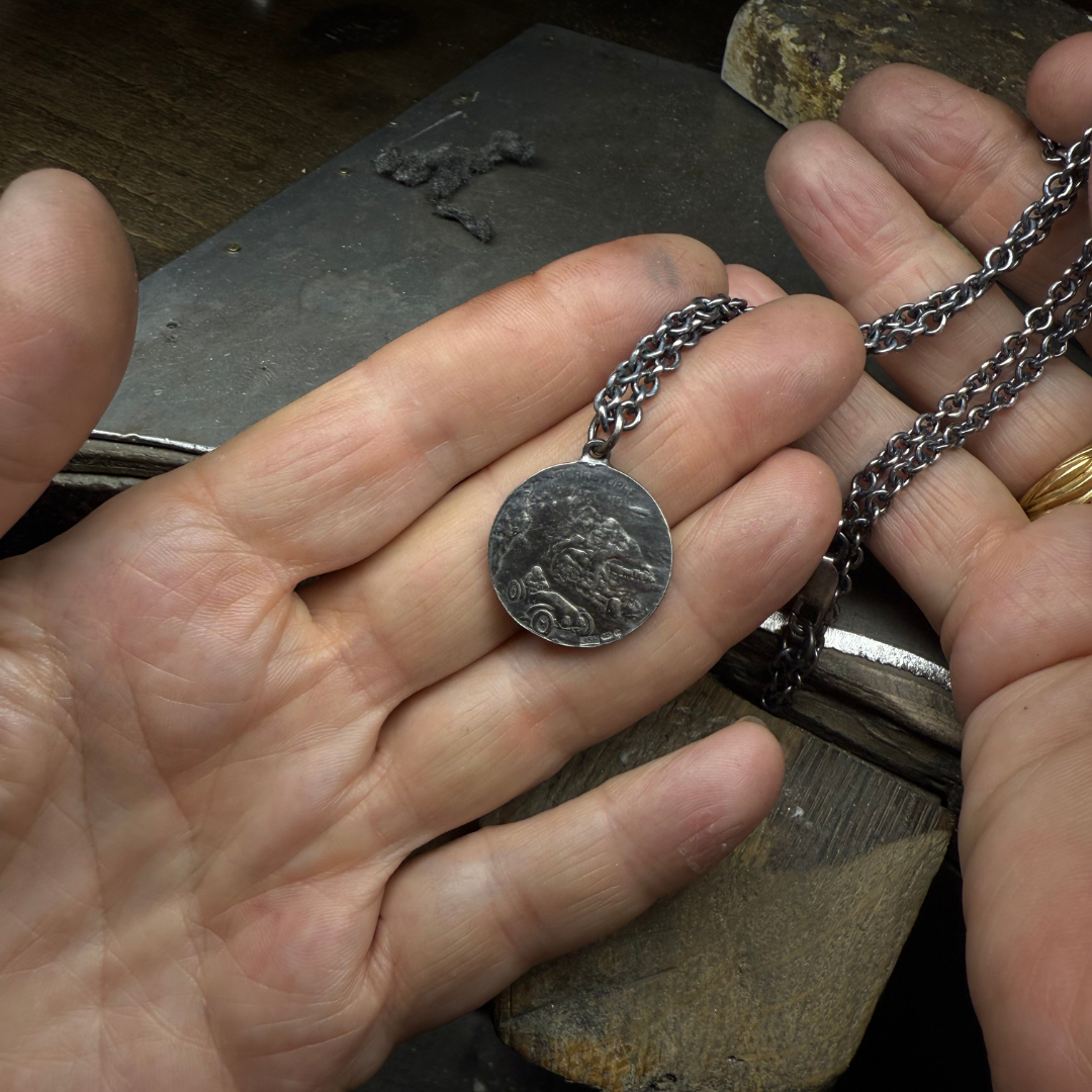Silver St. Christopher Necklace