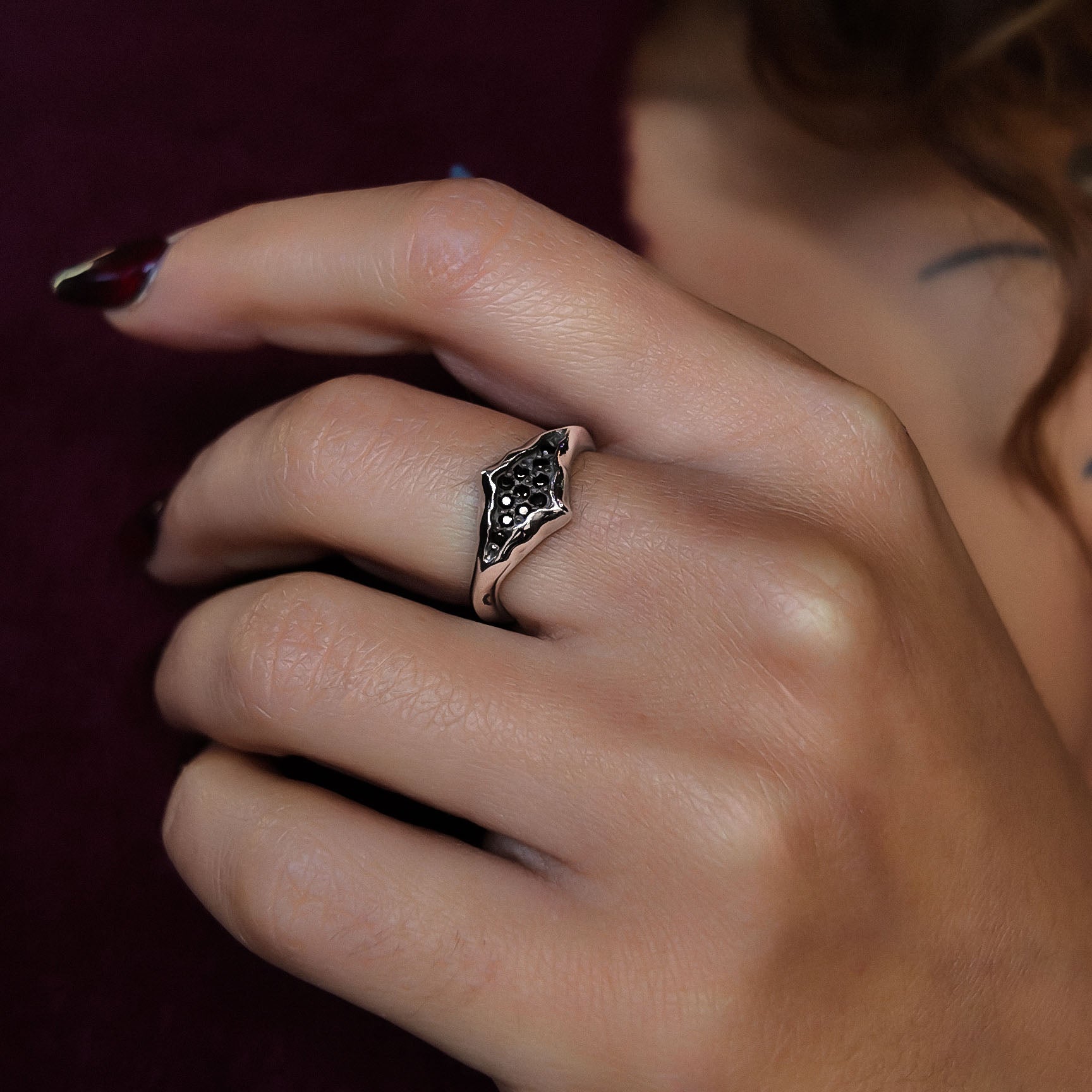 Triffid Platinum Marquise Diamond Ring