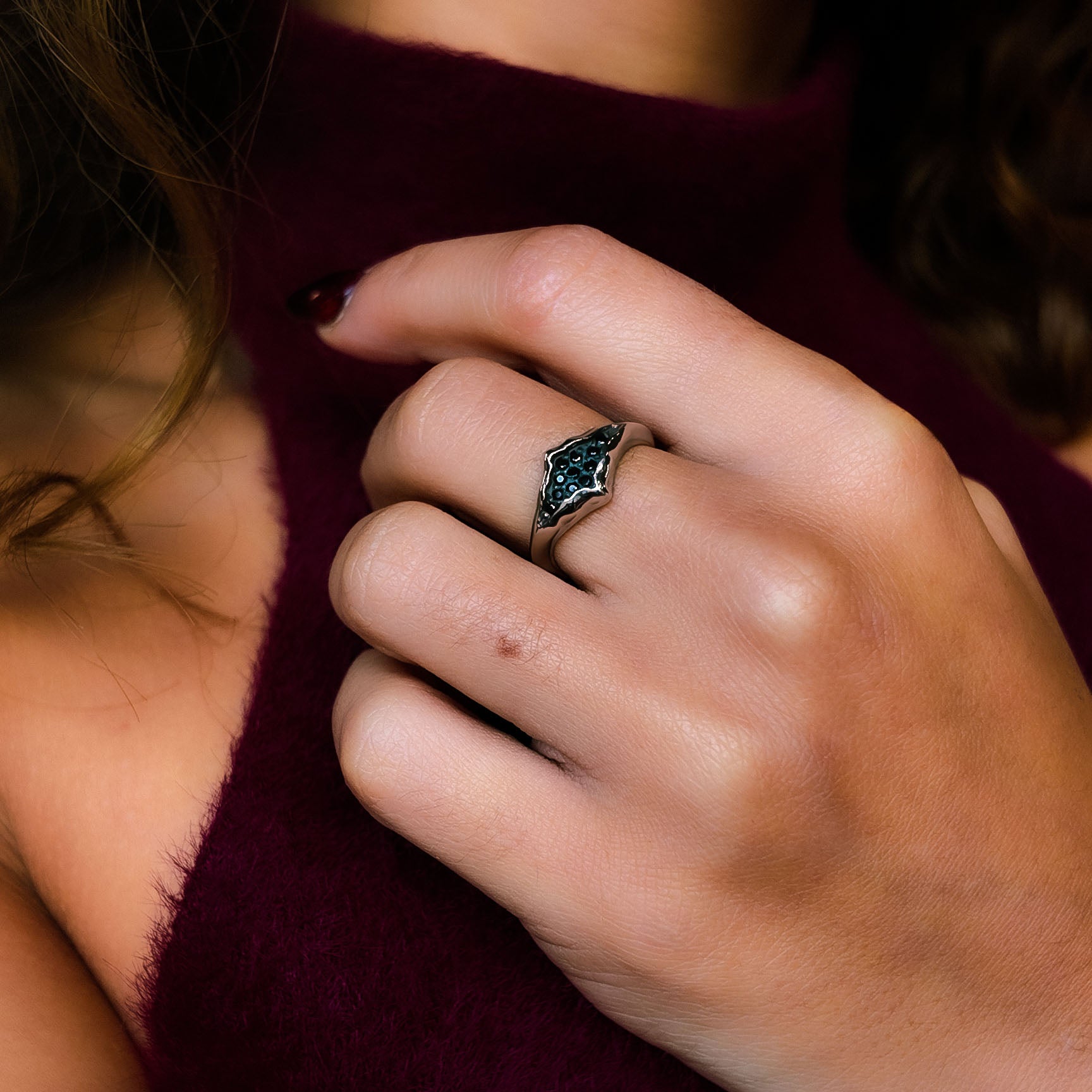 Triffid Silver Marquise Cubic Zirconia Ring