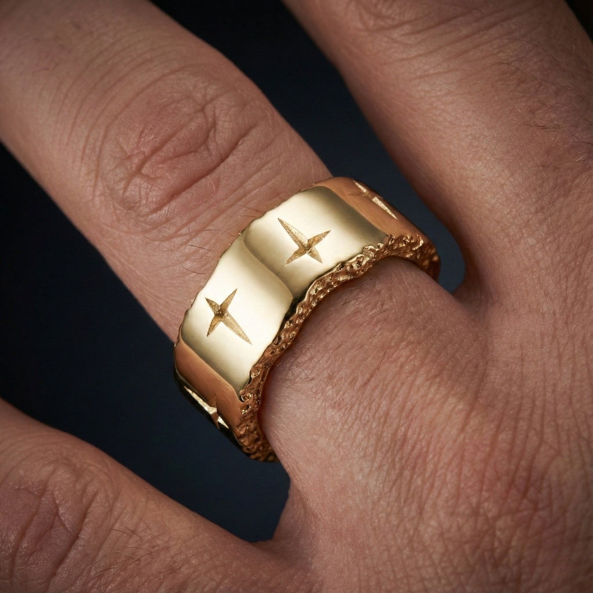 Trinity 9ct Gold 8mm Ring