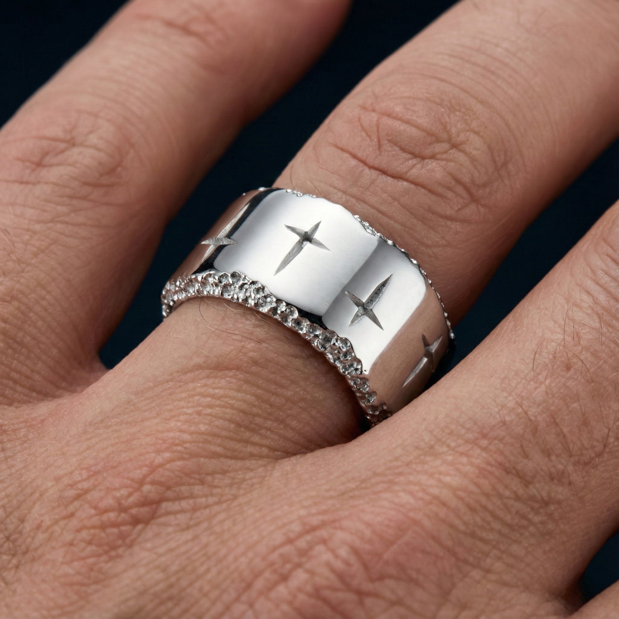 Trinity Platinum 14mm Ring