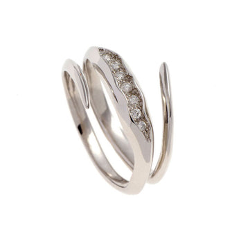 Triffid Platinum Coil Diamond Ring
