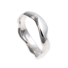 Carved Narrow Band in 9ct or 18ct  Platinum