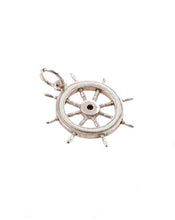 Silver Ships Wheel Charm