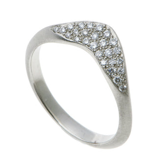 Collette Platinum Wedding Ring with Diamonds