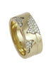 Blitz 18ct Yellow Gold 3mm and 6mm Rings with Diamonds