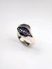 Triffid Silver Pavé Set Purple Cubic Zirconia Ring
