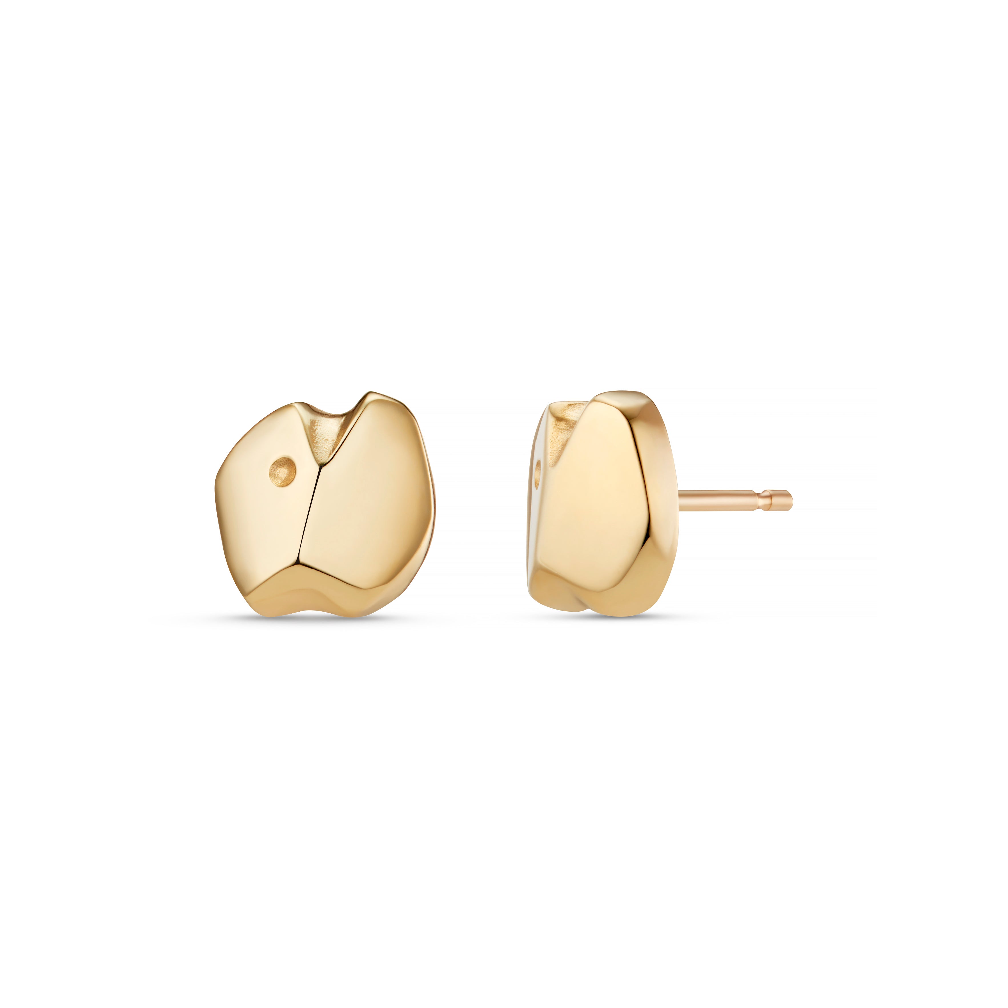 Carved 9ct Gold Ear Studs