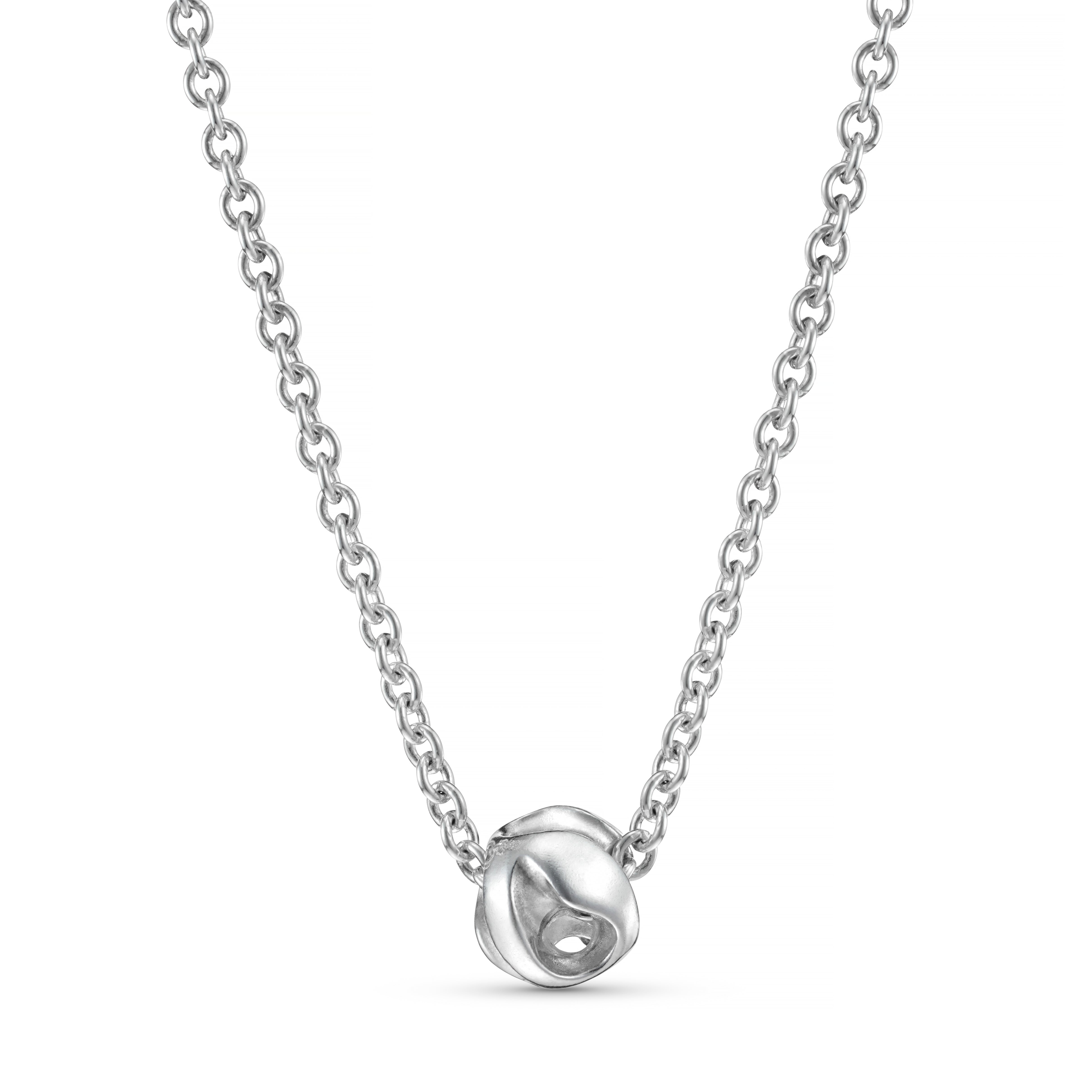 Abstract Silver Ball Necklace