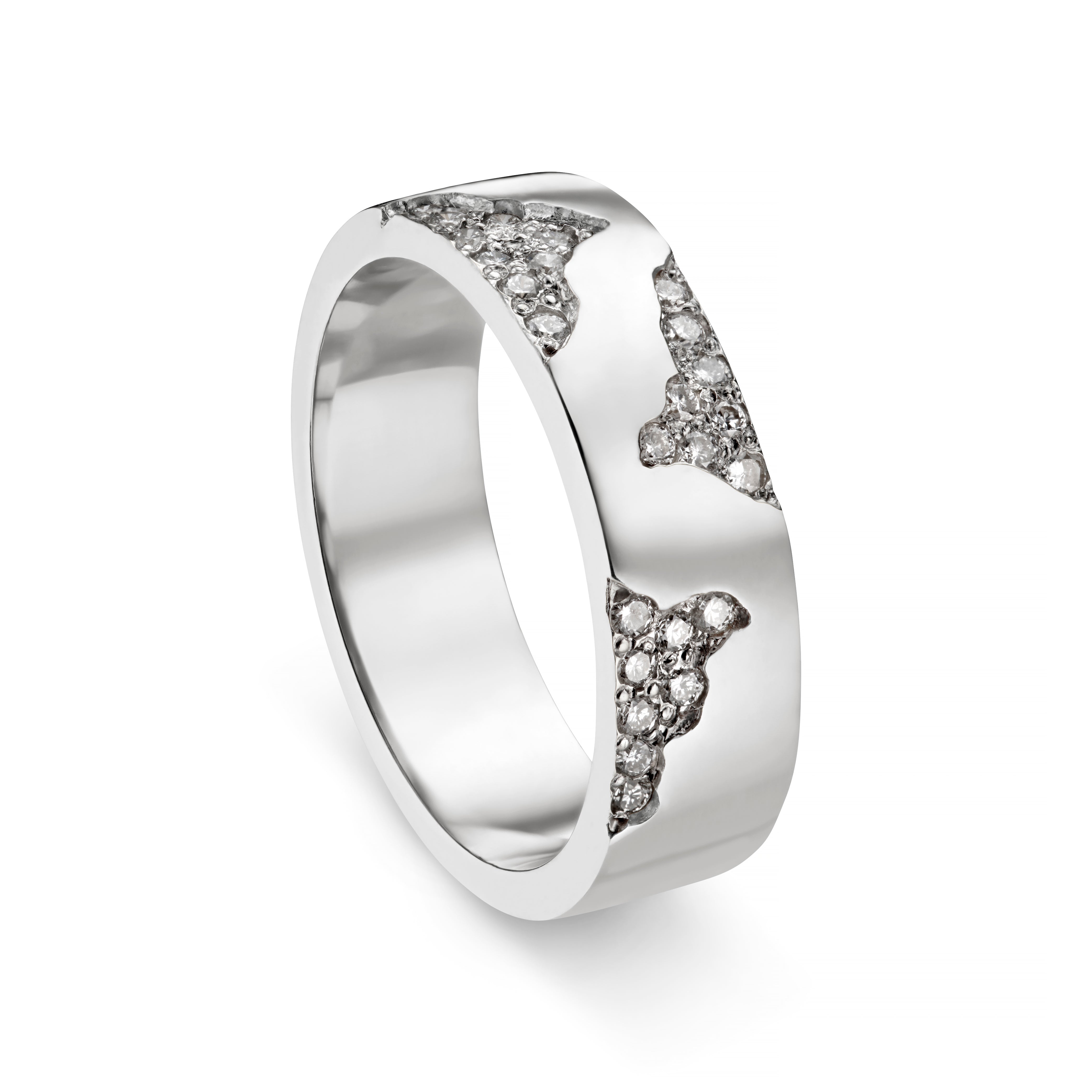 Blitz Platinum 6mm Diamond Ring