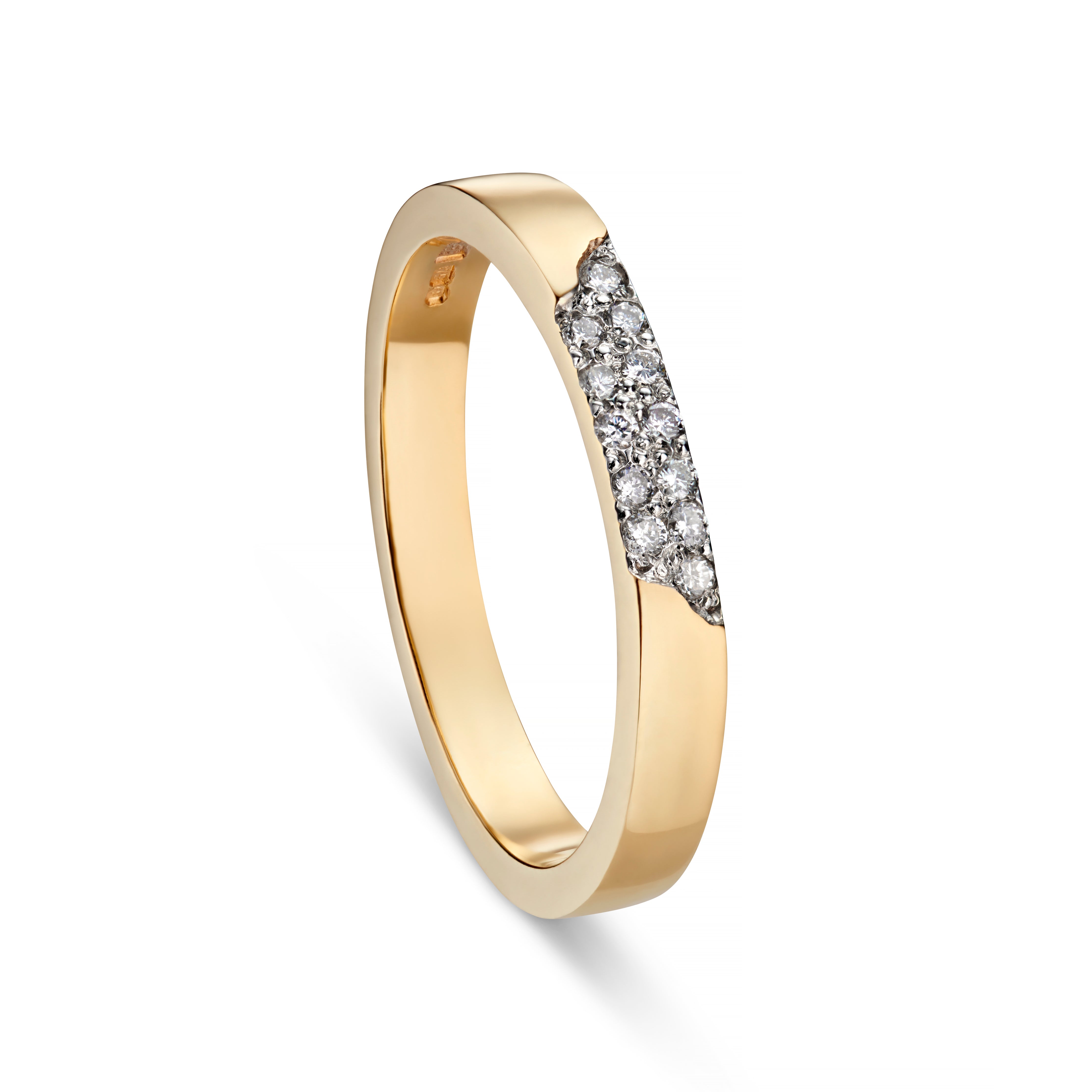 Blitz 18ct Gold 3mm Diamond Ring