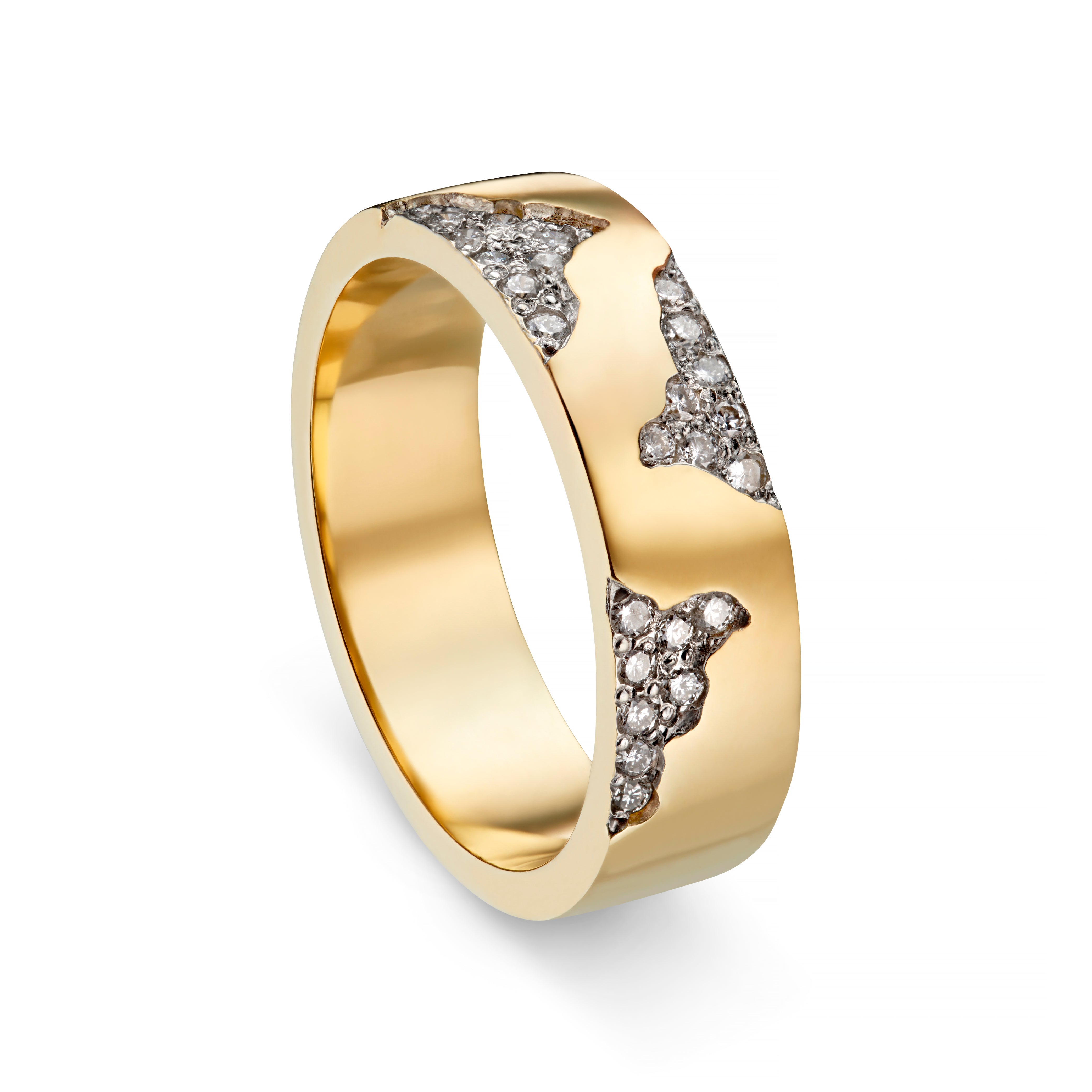 Blitz 18ct Gold 6mm Diamond Ring