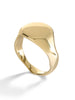 Carved 9ct Yellow Gold Signet Ring