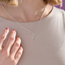 Entwine Silver Cross Necklace