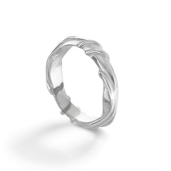 Entwine Silver Wide Ring