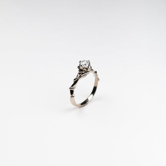 Entwine 18ct White Gold Ring With .51pt Diamond
