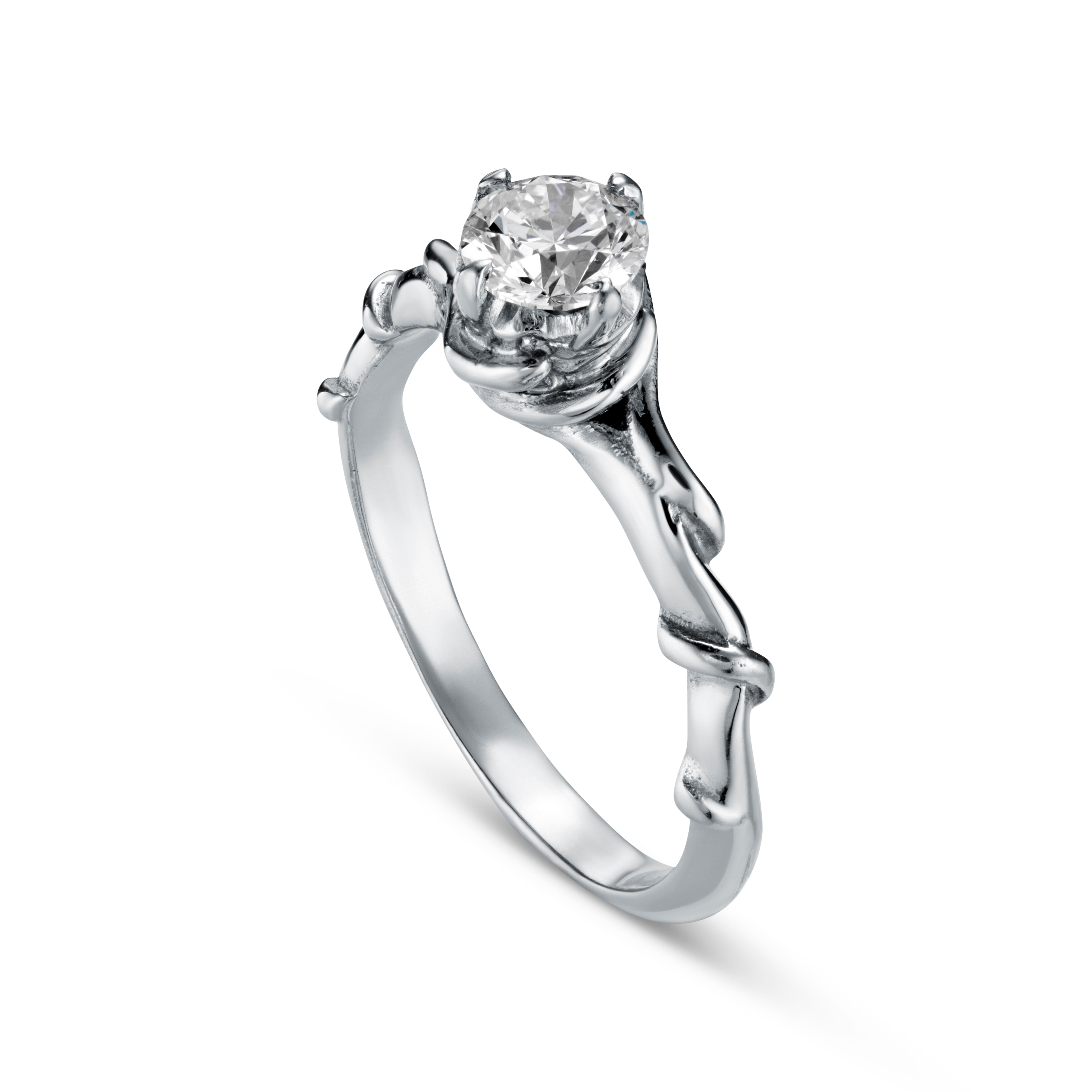 Entwine Platinum Solitaire with 0.50ct Diamond