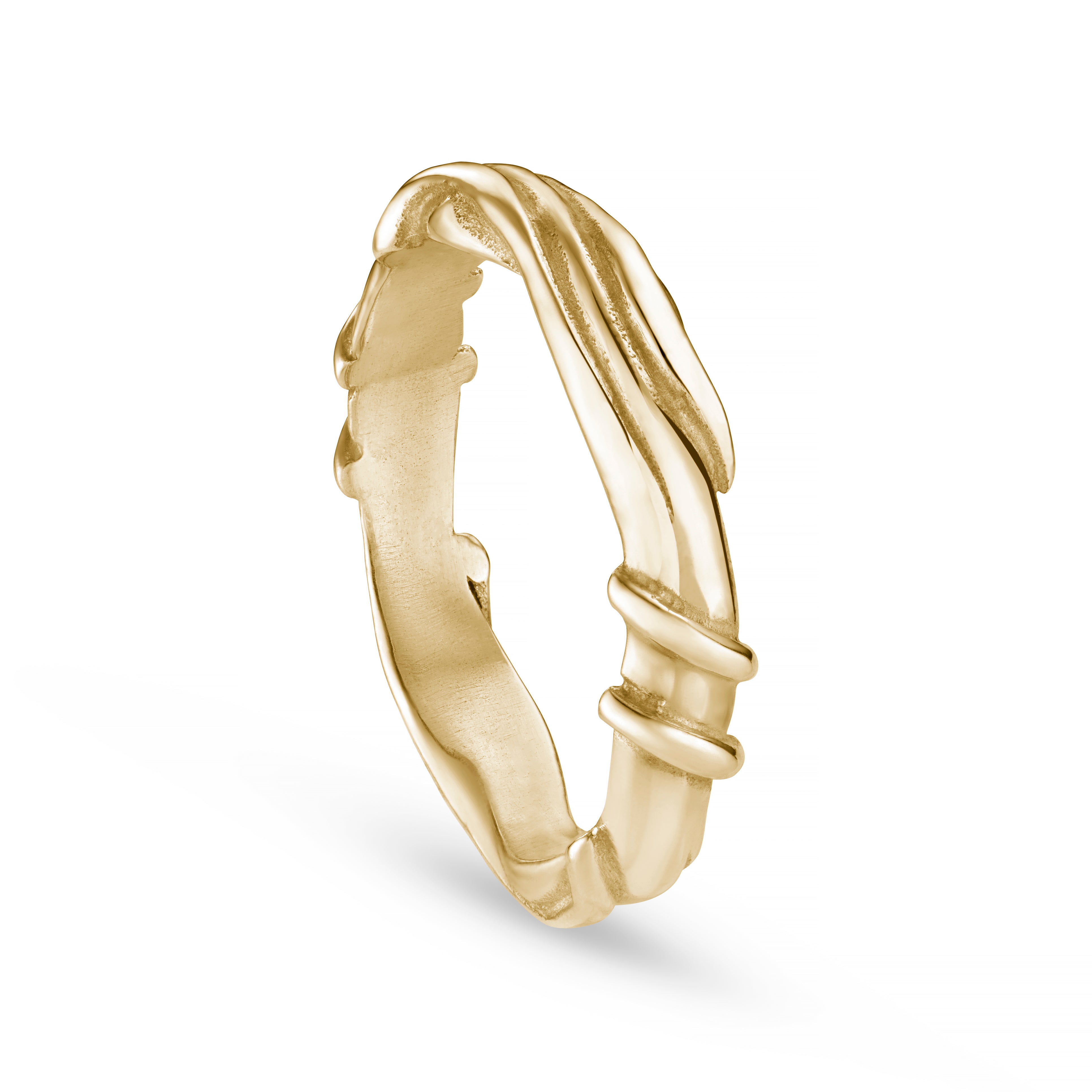 Entwine Yellow Gold 5mm Ring