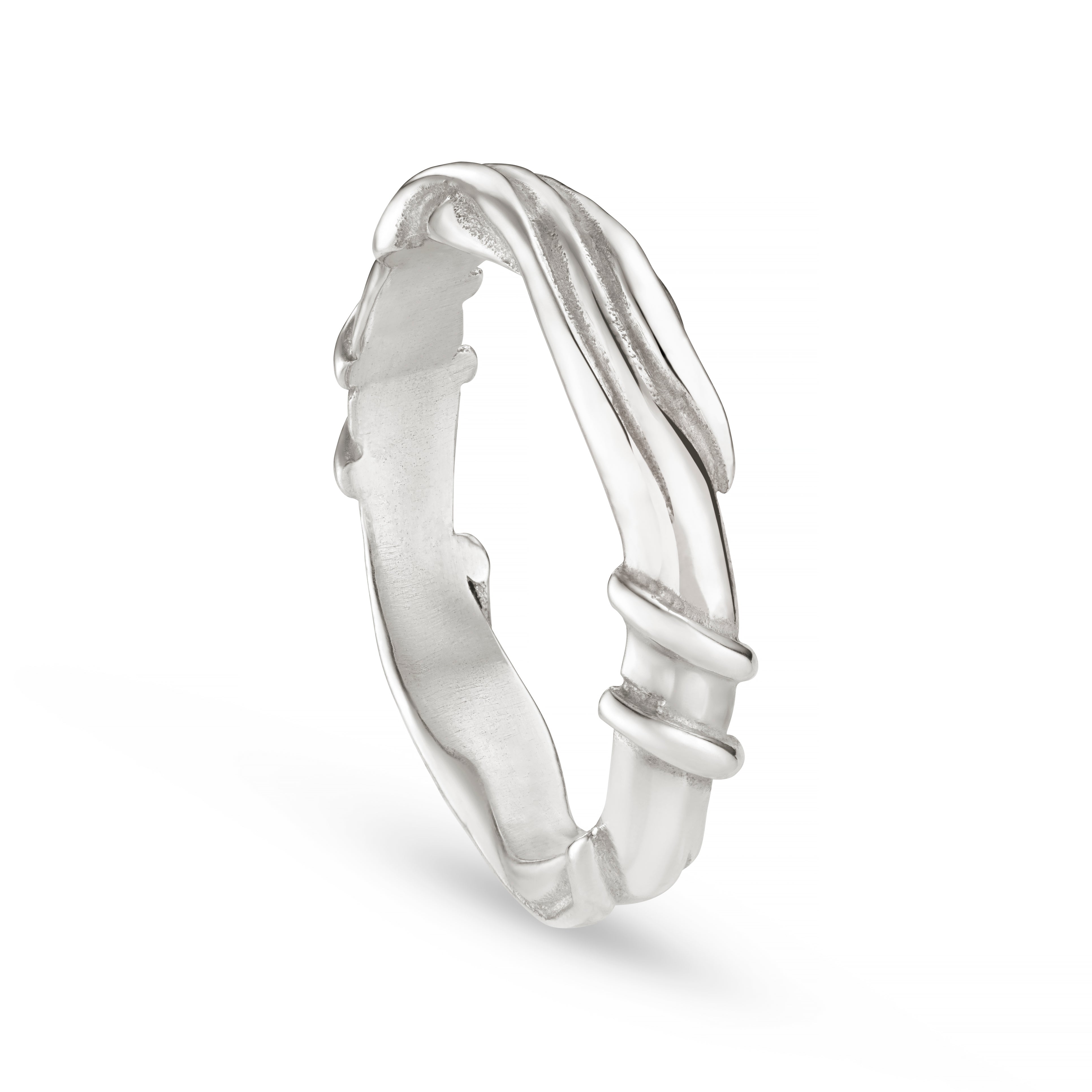 Entwine White Gold 5mm Ring