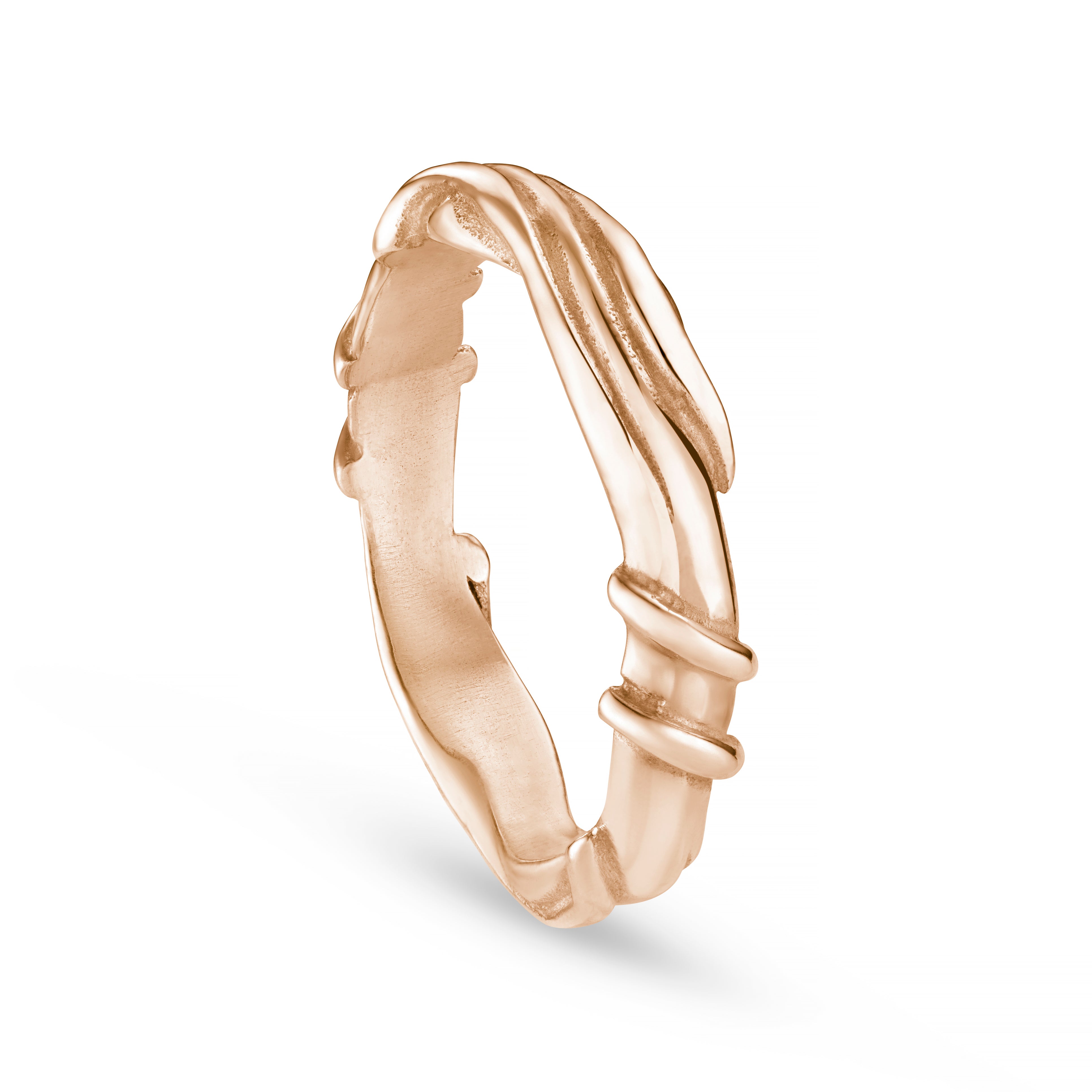 Entwine Rose Gold 5mm Ring