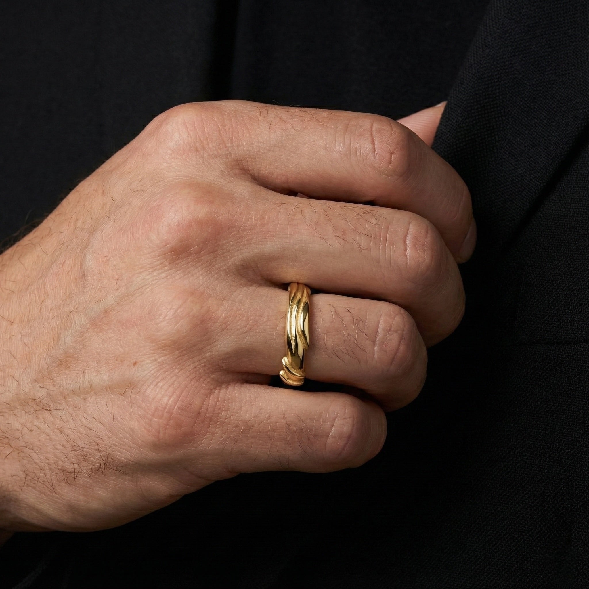 Entwine Yellow Gold 5mm Ring