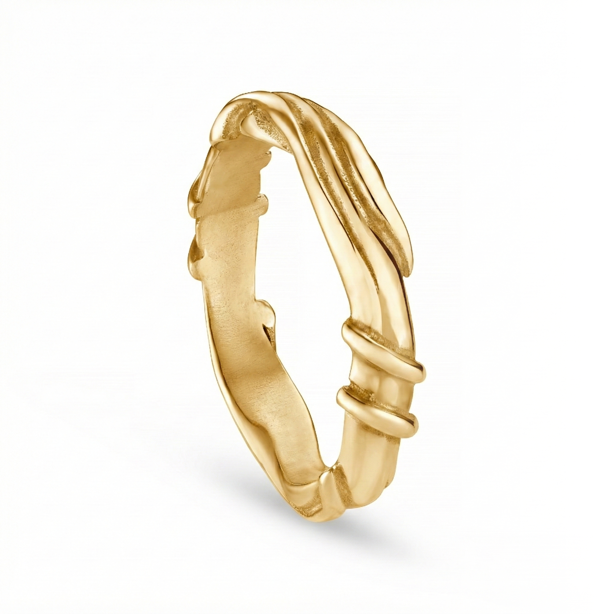 Entwine Yellow Gold 5mm Ring