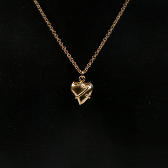 Entwine 9ct Gold Plated Heart Pendant