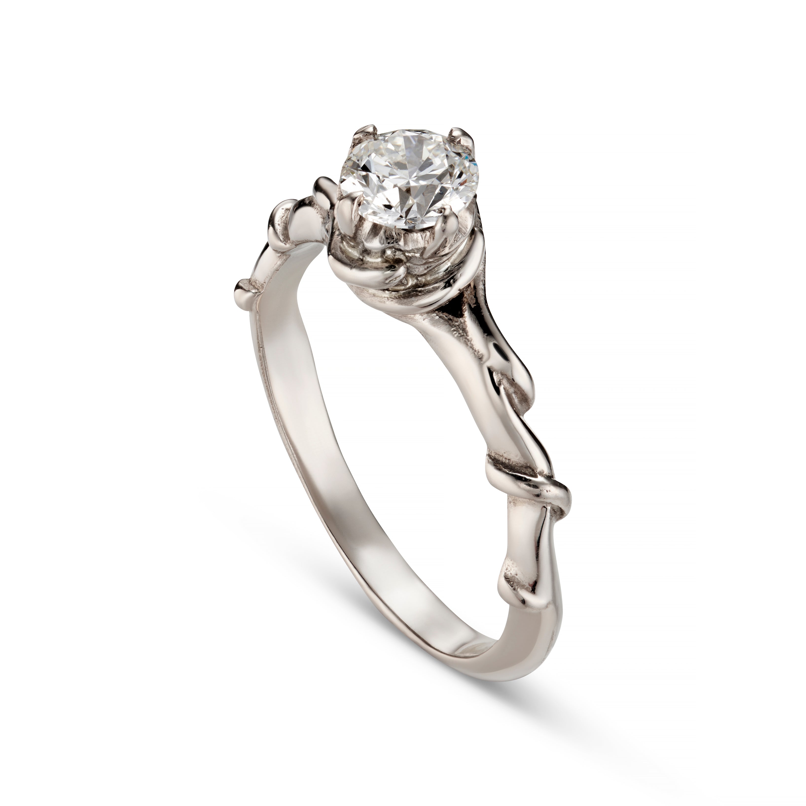 Entwine Platinum Ring with .50pt Diamond