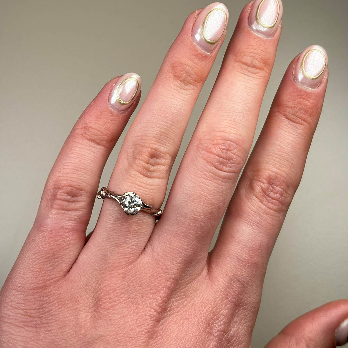 Entwine Platinum Ring with .50pt Diamond