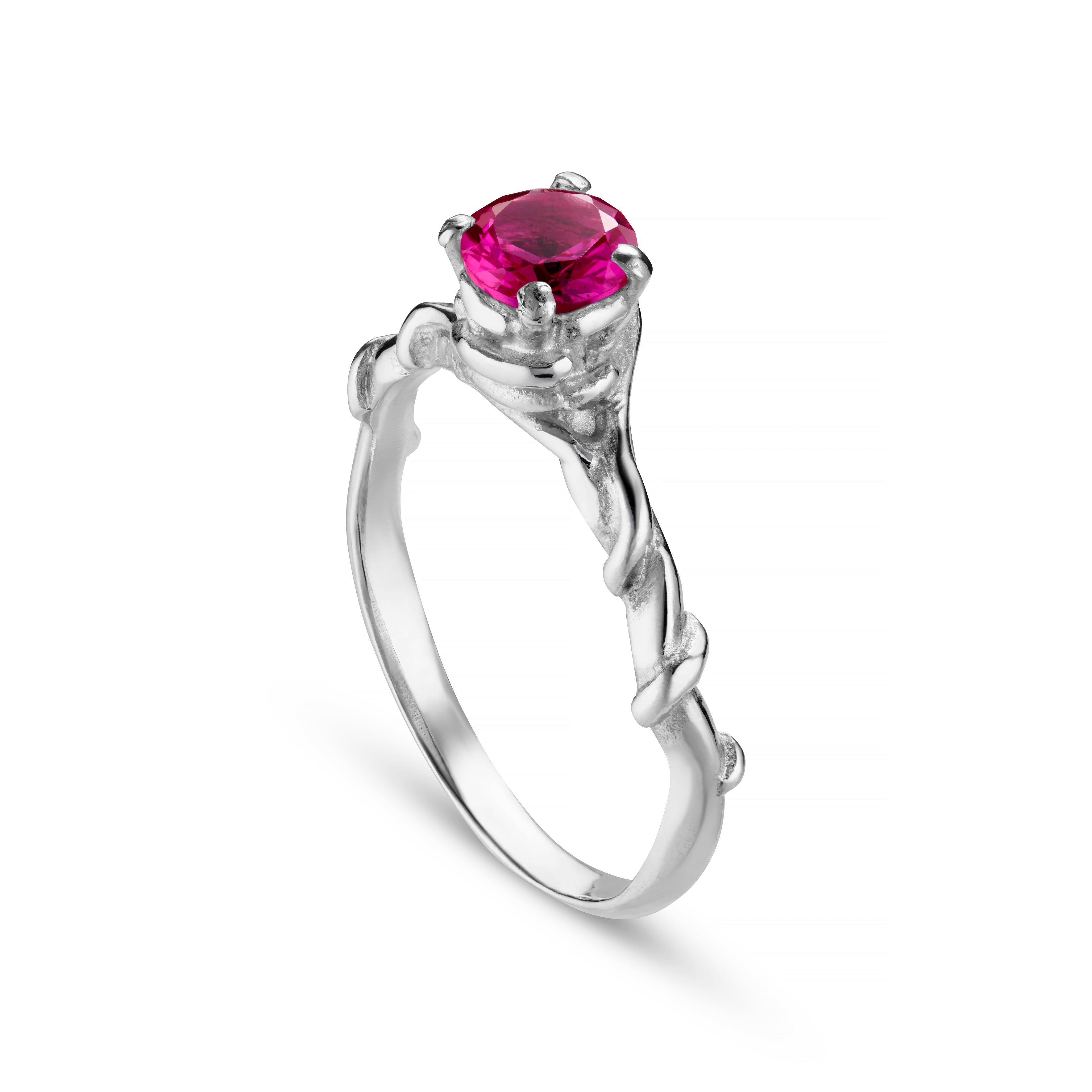 Entwine Silver Gemstone Ring