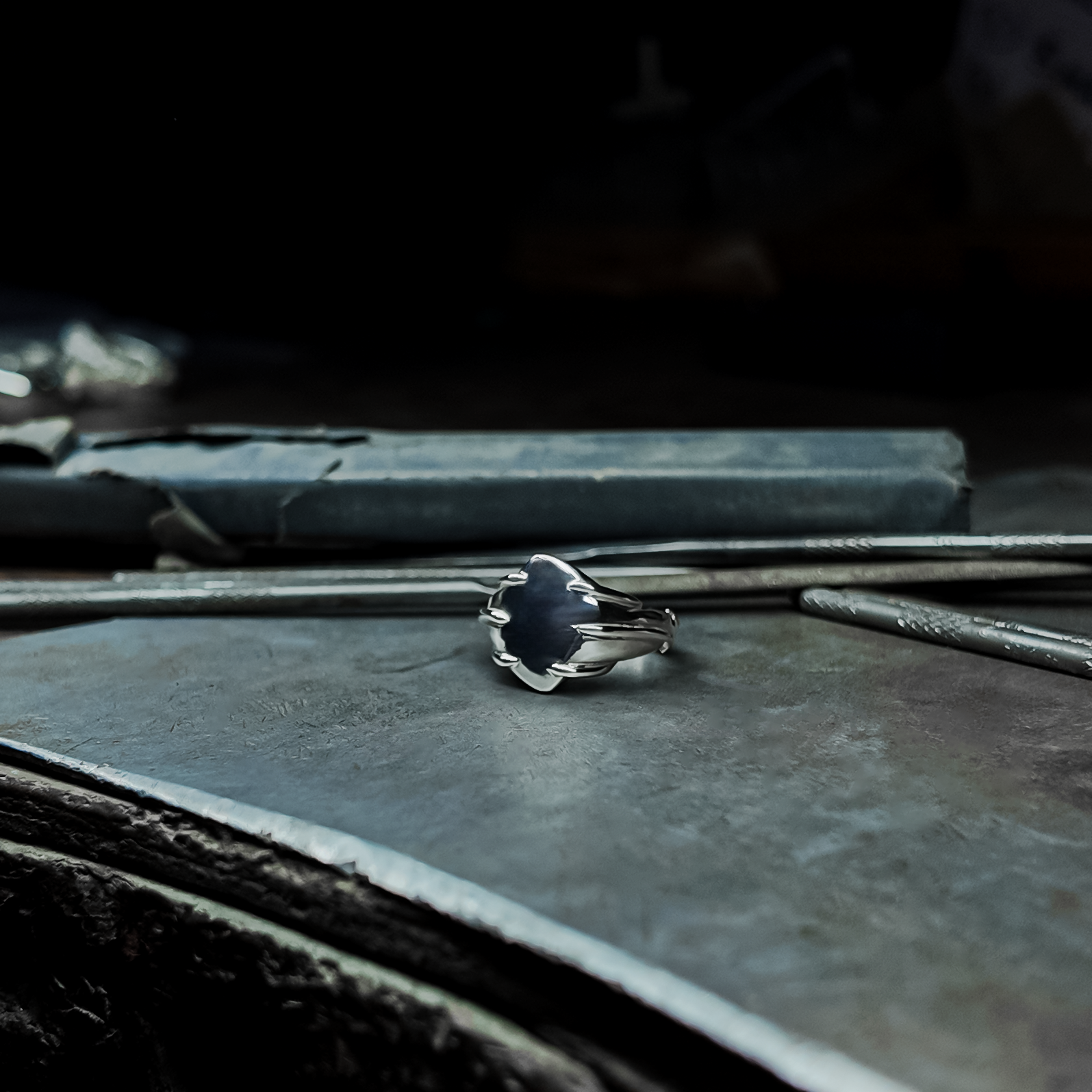 Entwine Silver Signet Ring