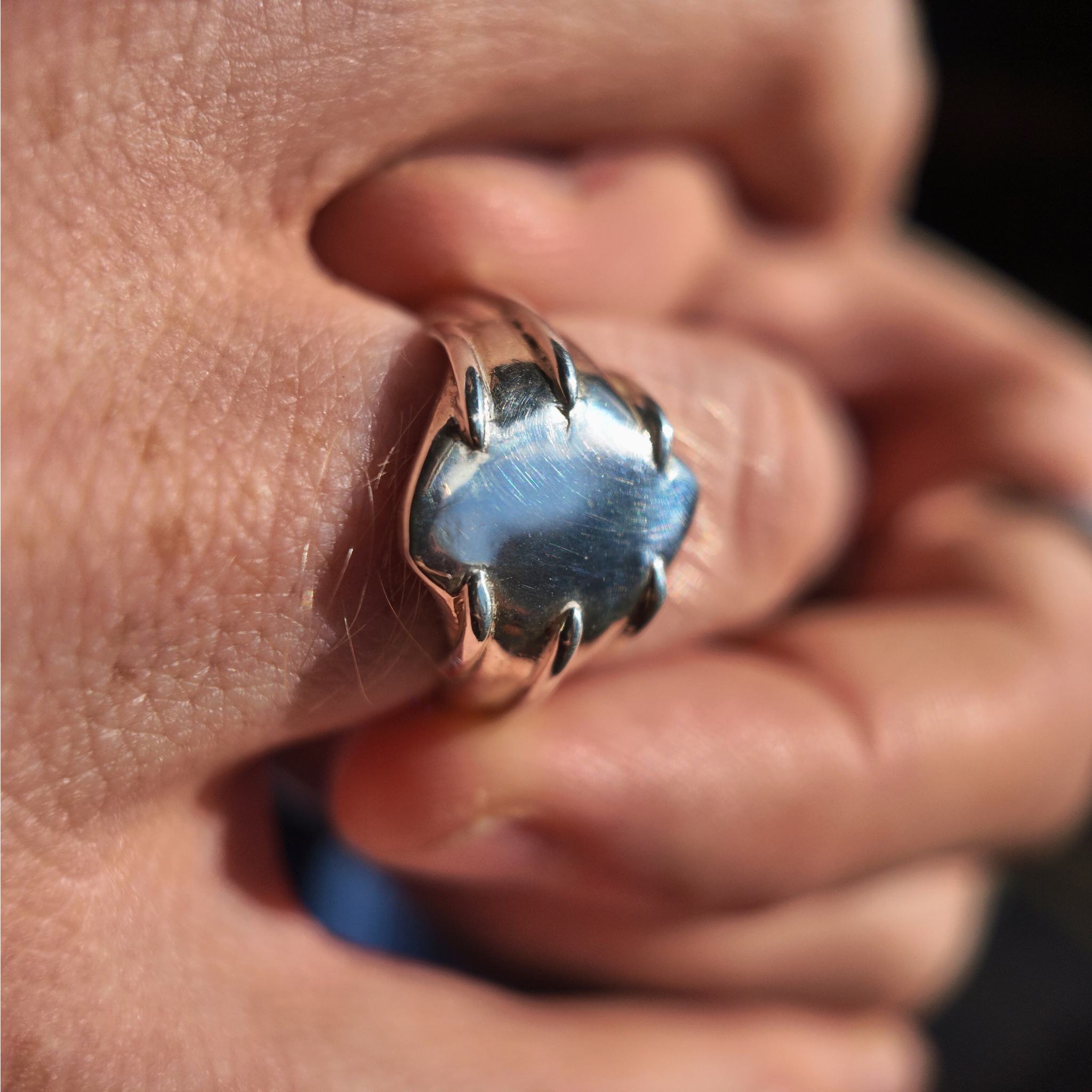 Entwine Silver Signet Ring