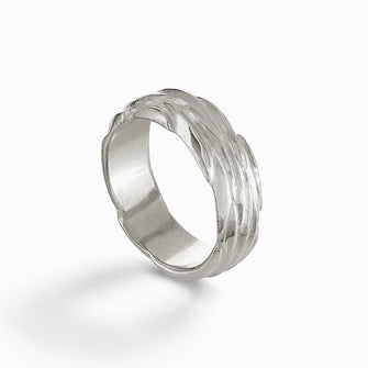 Forest Silver 7.5mm Ring