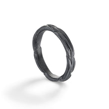 Forest Oxidised Silver 3.5mm Ring