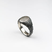 Feather Silver Signet Ring