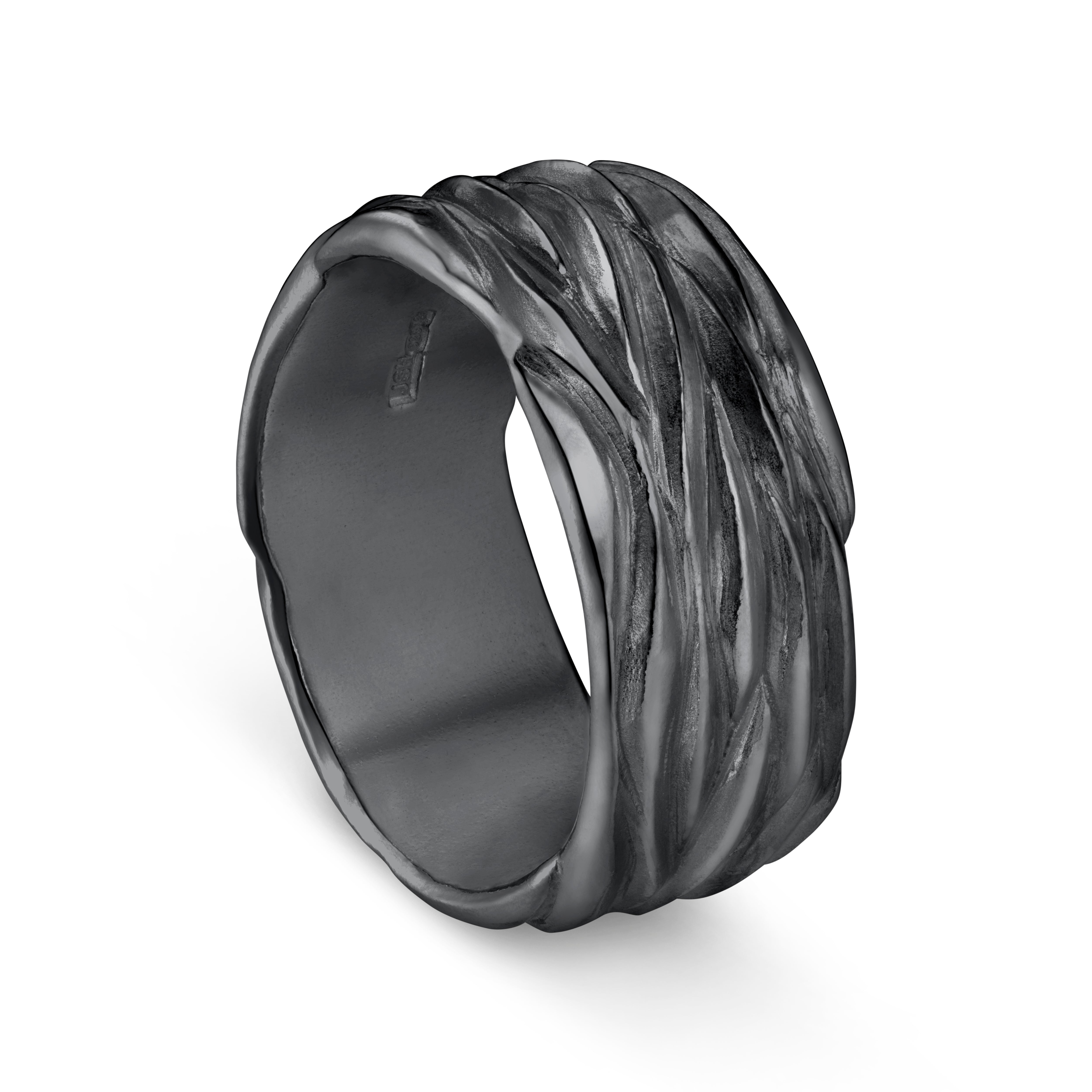 Forest Silver 10mm Ring