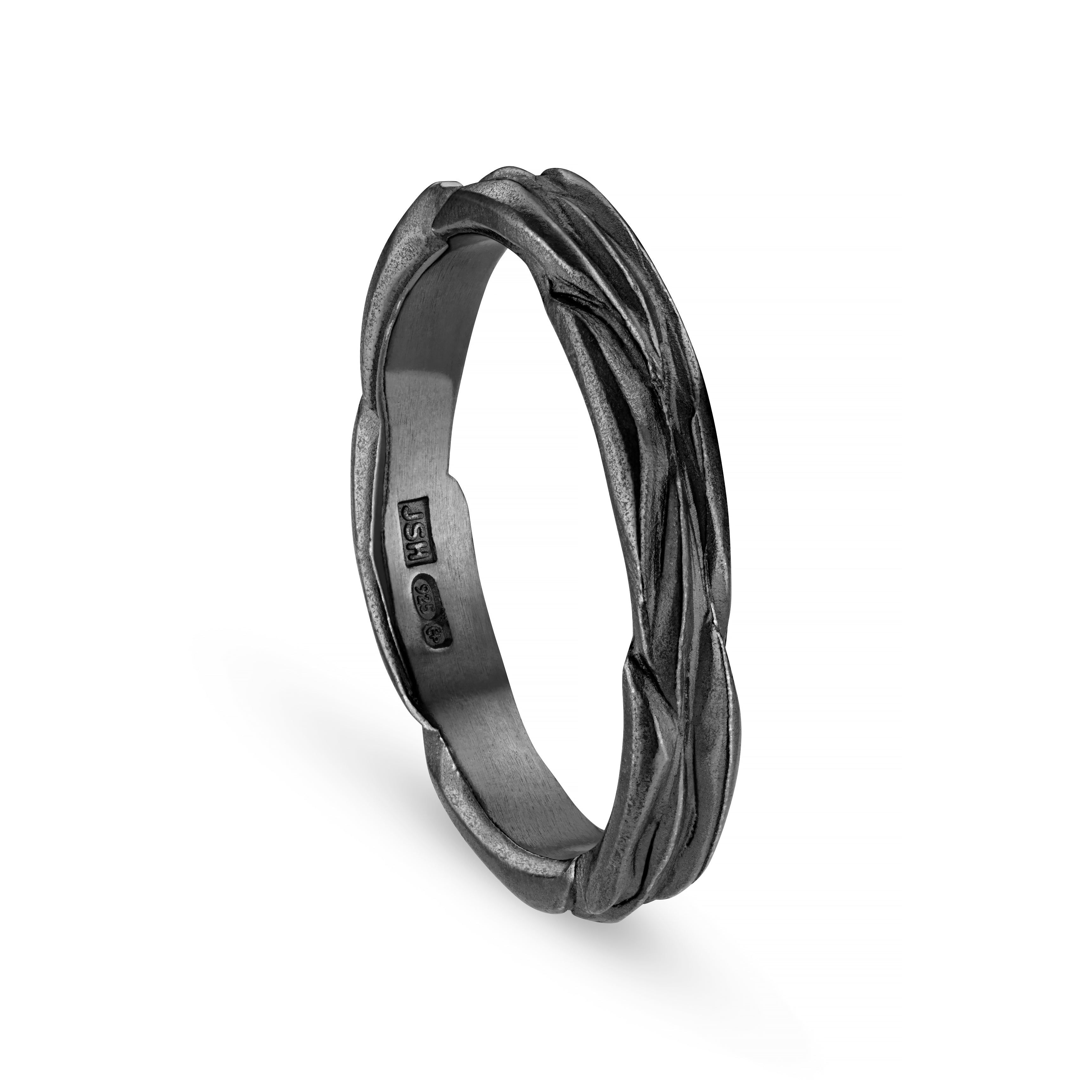 Forest Silver 3.5mm Ring