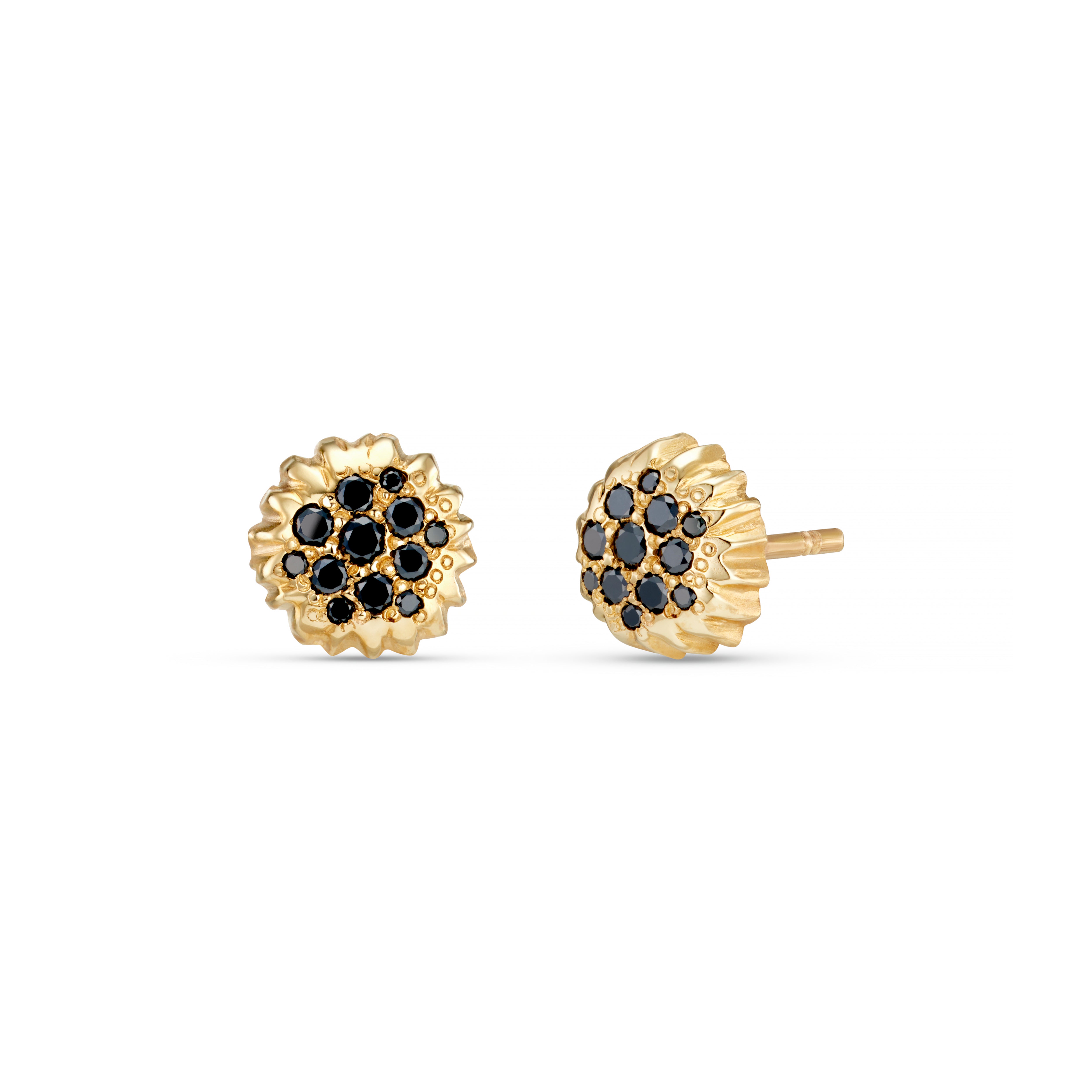 Forest 18ct Yellow Gold Diamond Earrings